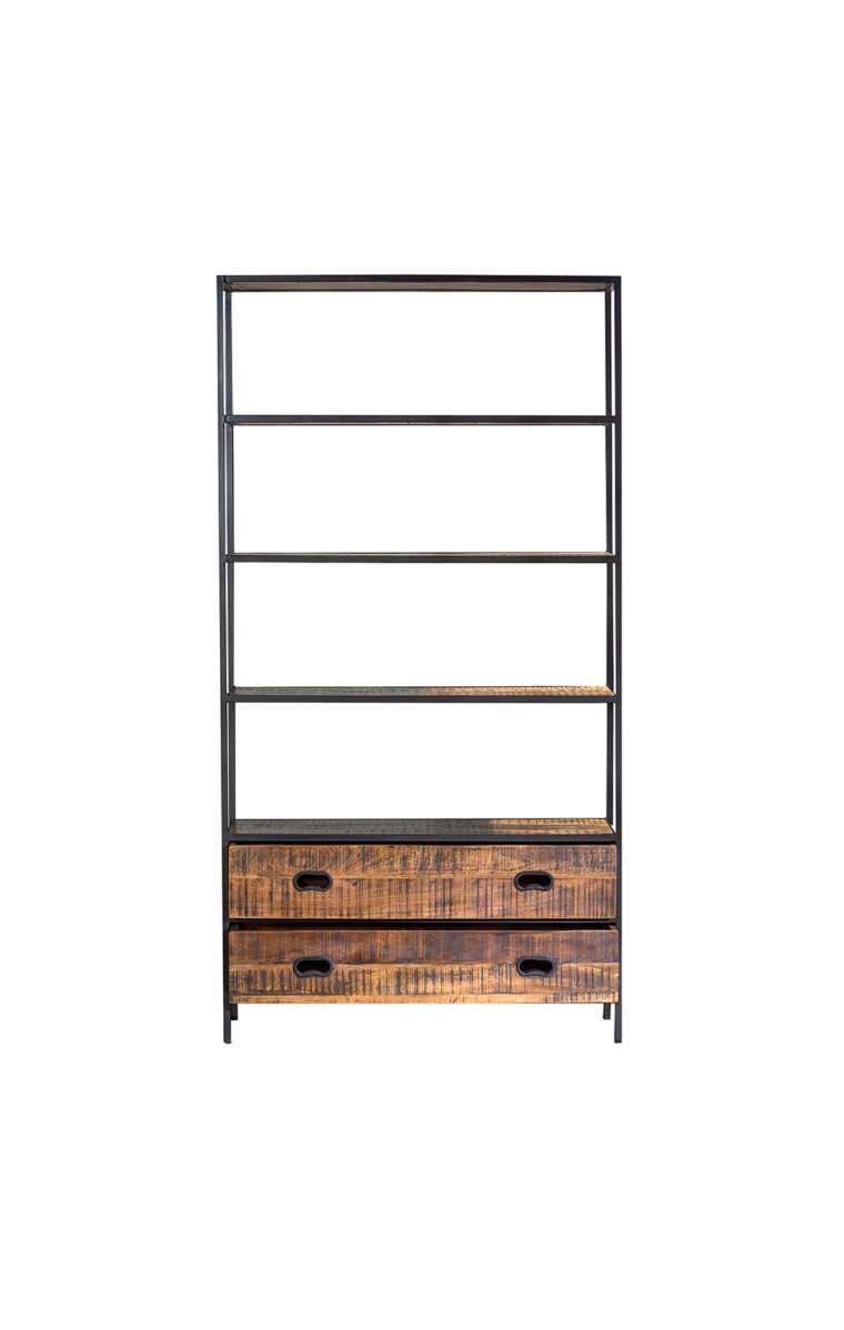 Milano Two Drawer 43 Inch Bookshelves