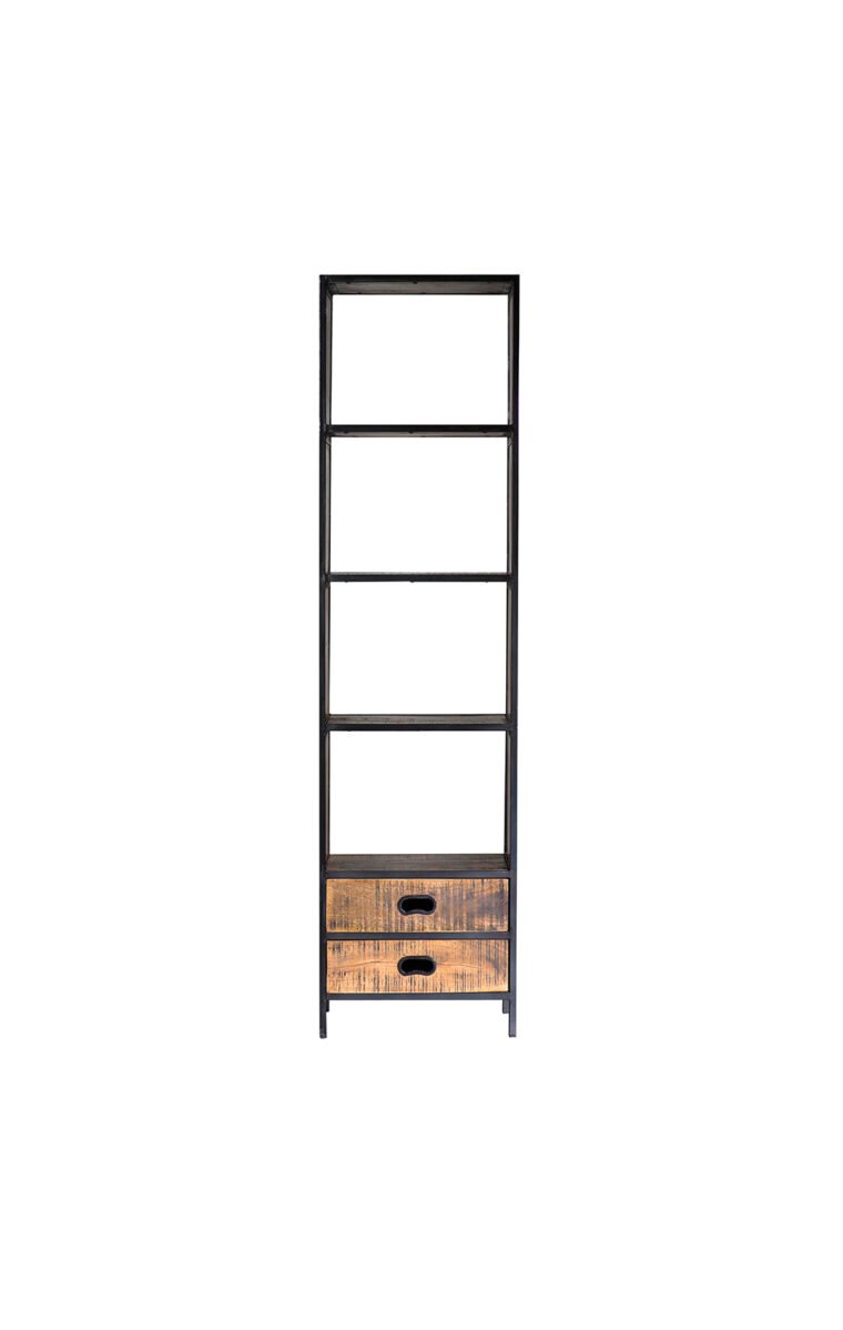 Milano Two Drawer 22 Inch Bookshelves