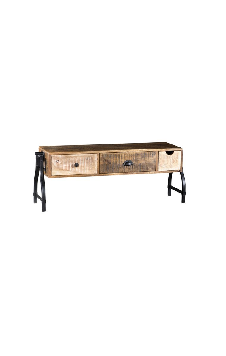 Industrial Mosaic 3 Drawer Tv Console