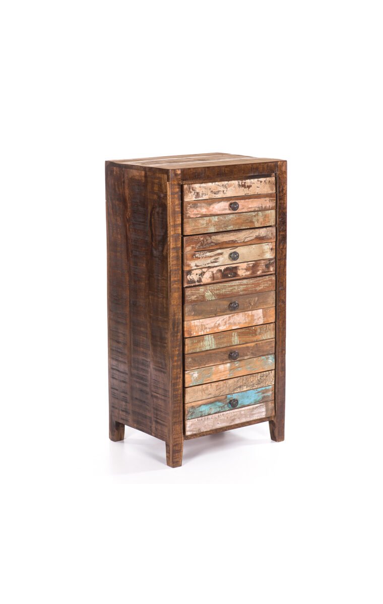 Wooden Chest Of 5 Drawers