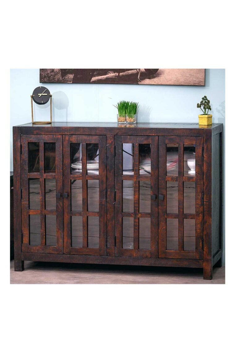 Havana Wooden Glass Door Large Buffet