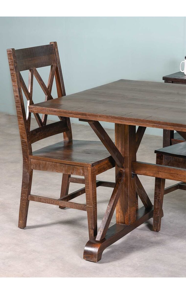 Nairobi Wooden Dining Table is a centerpiece for your home, and not just because it's the anchor of your dining room ensemble: it's also important for gathering your family and friends around a meal.