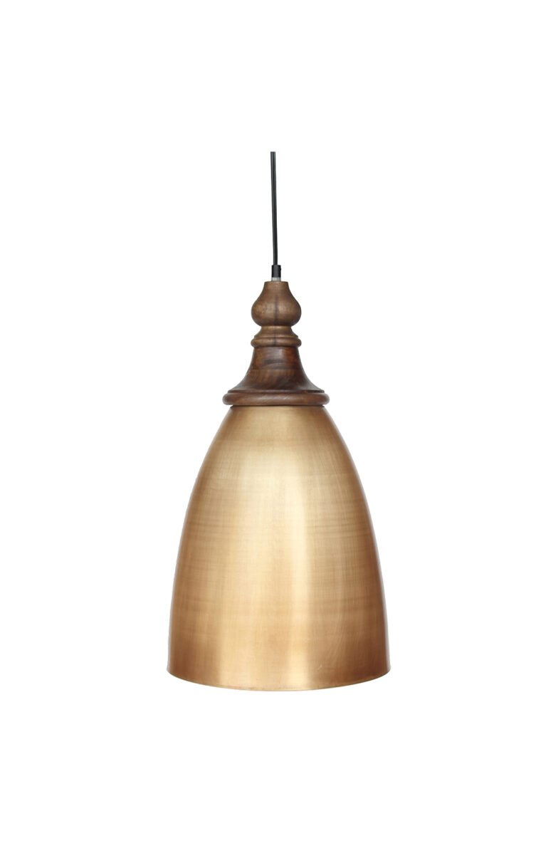 The Pendant is such evergreen addition to any space due to its evergreen shape. The shade is finished in bone white or brushed antique gold or antique zinc.